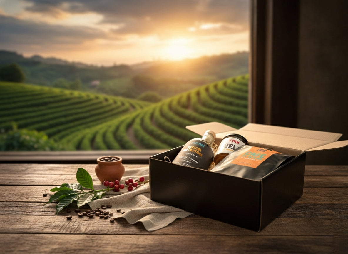 Colección Tierra y Espíritu: Mezcal, Café (Chiapas) y Miel - Envío Incluido