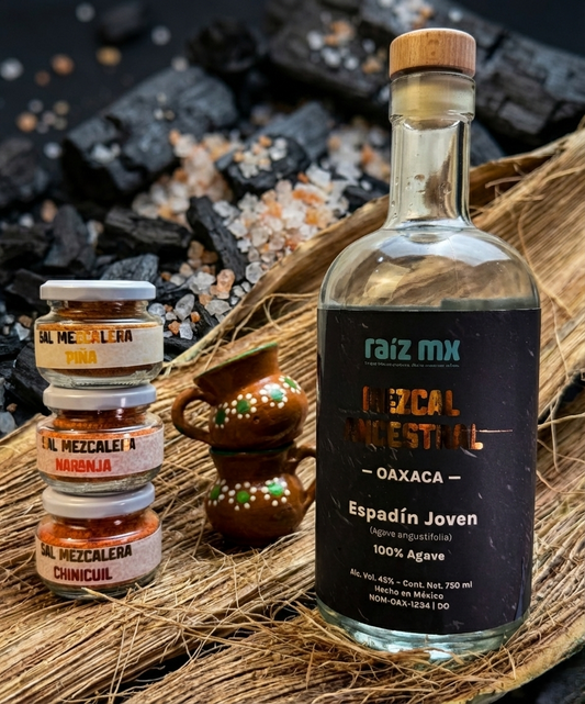 Ritual de Cata Oaxaqueño: Mezcal, Trilogía de Sales y Jarritos - Envío Incluido