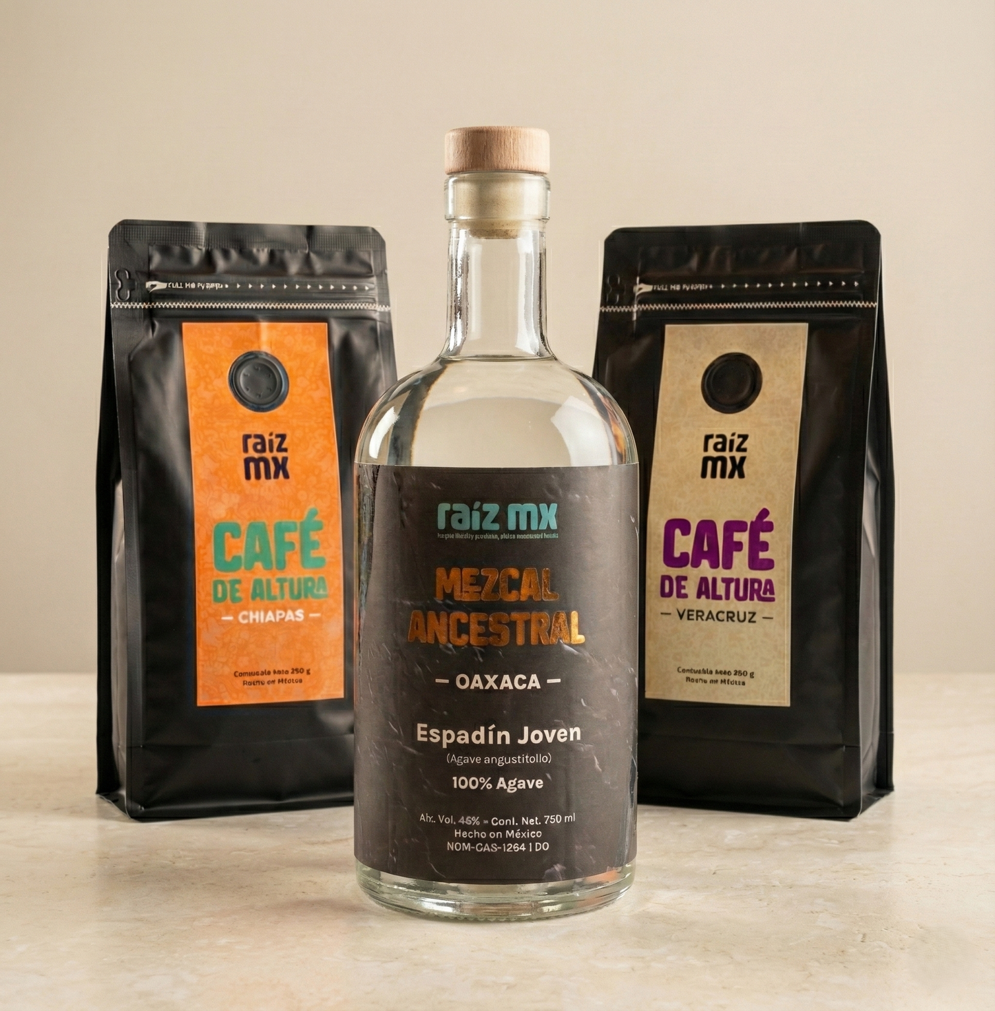 Ritual Ruta del Sur: Mezcal Ancestral, Café de Chiapas y Café de Veracruz (Envío Gratis)