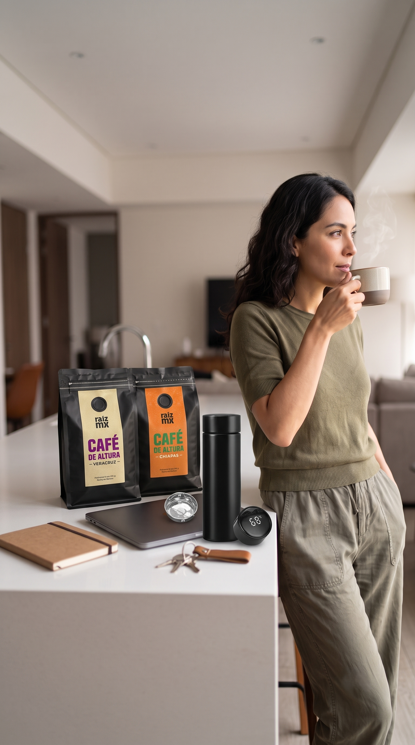 Dúo de Café Raíz Mx + Termo incluido