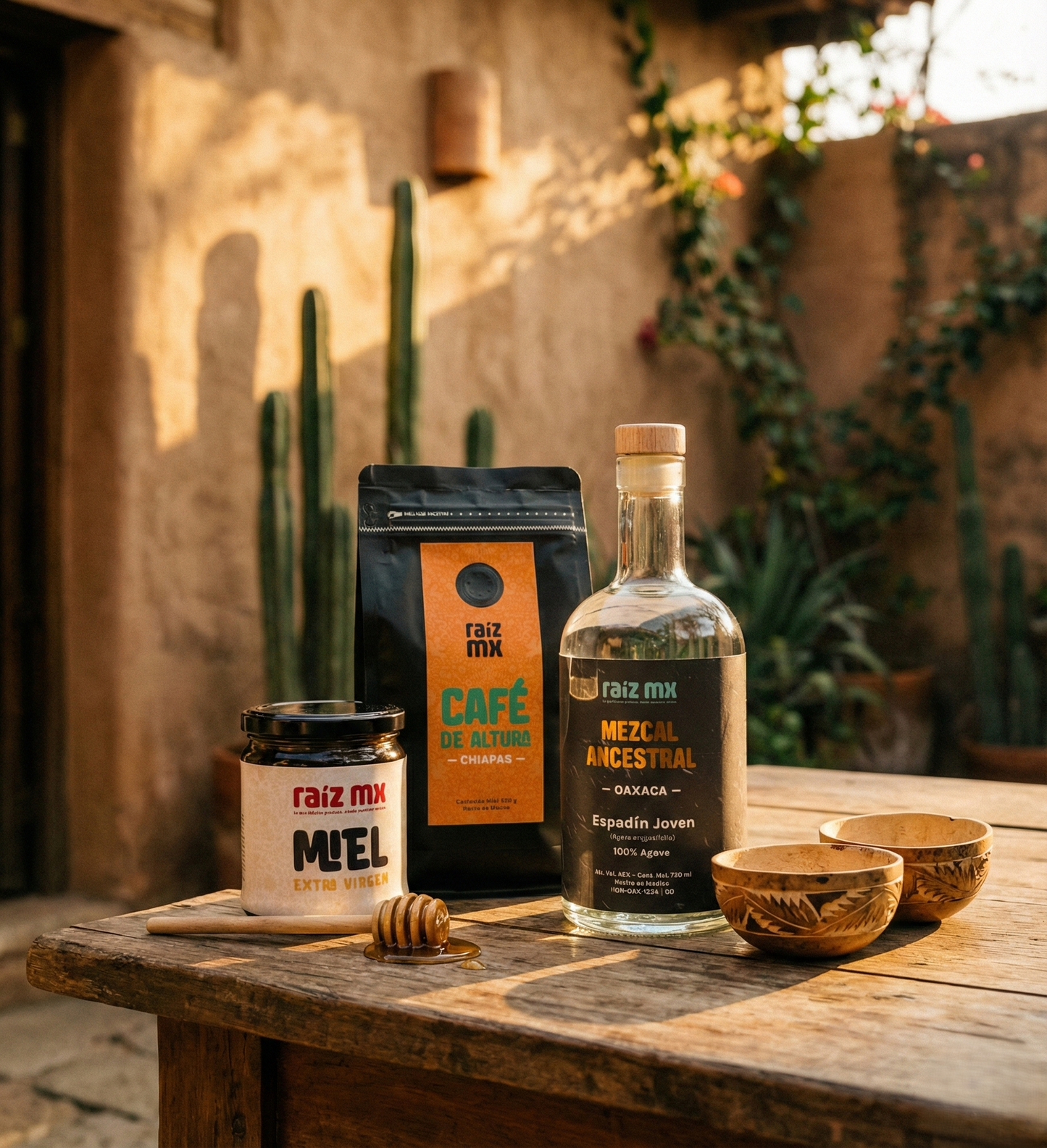 Colección Tierra y Espíritu: Mezcal, Café (Chiapas) y Miel - Envío Incluido
