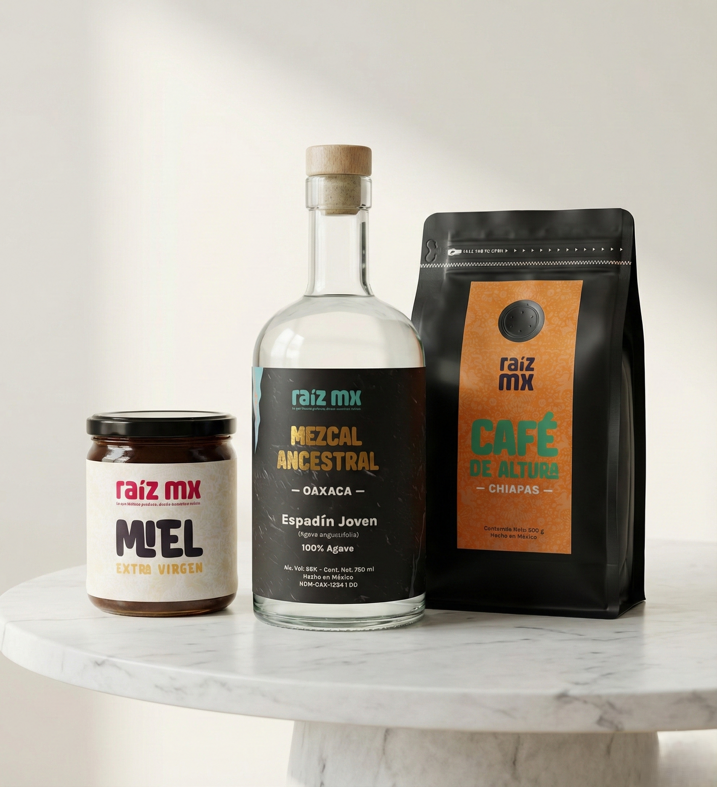 Colección Tierra y Espíritu: Mezcal, Café (Chiapas) y Miel - Envío Incluido