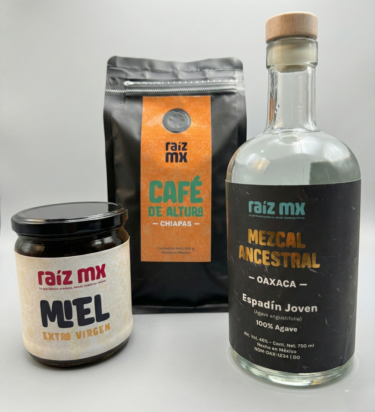 Colección Tierra y Espíritu: Mezcal, Café (Chiapas) y Miel - Envío Incluido