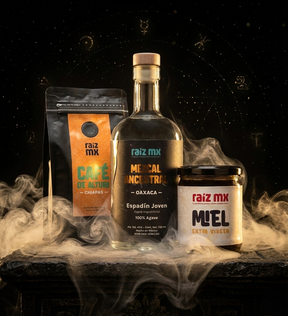 Colección Tierra y Espíritu: Mezcal, Café (Chiapas) y Miel - Envío Incluido