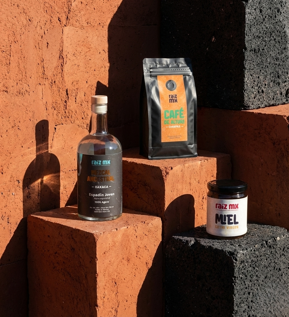 Colección Tierra y Espíritu: Mezcal, Café (Chiapas) y Miel - Envío Incluido