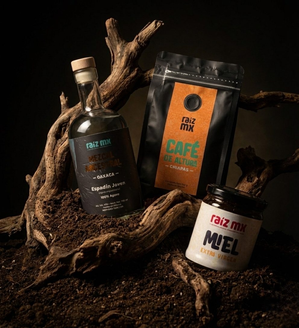 Colección Tierra y Espíritu: Mezcal, Café (Chiapas) y Miel - Envío Incluido
