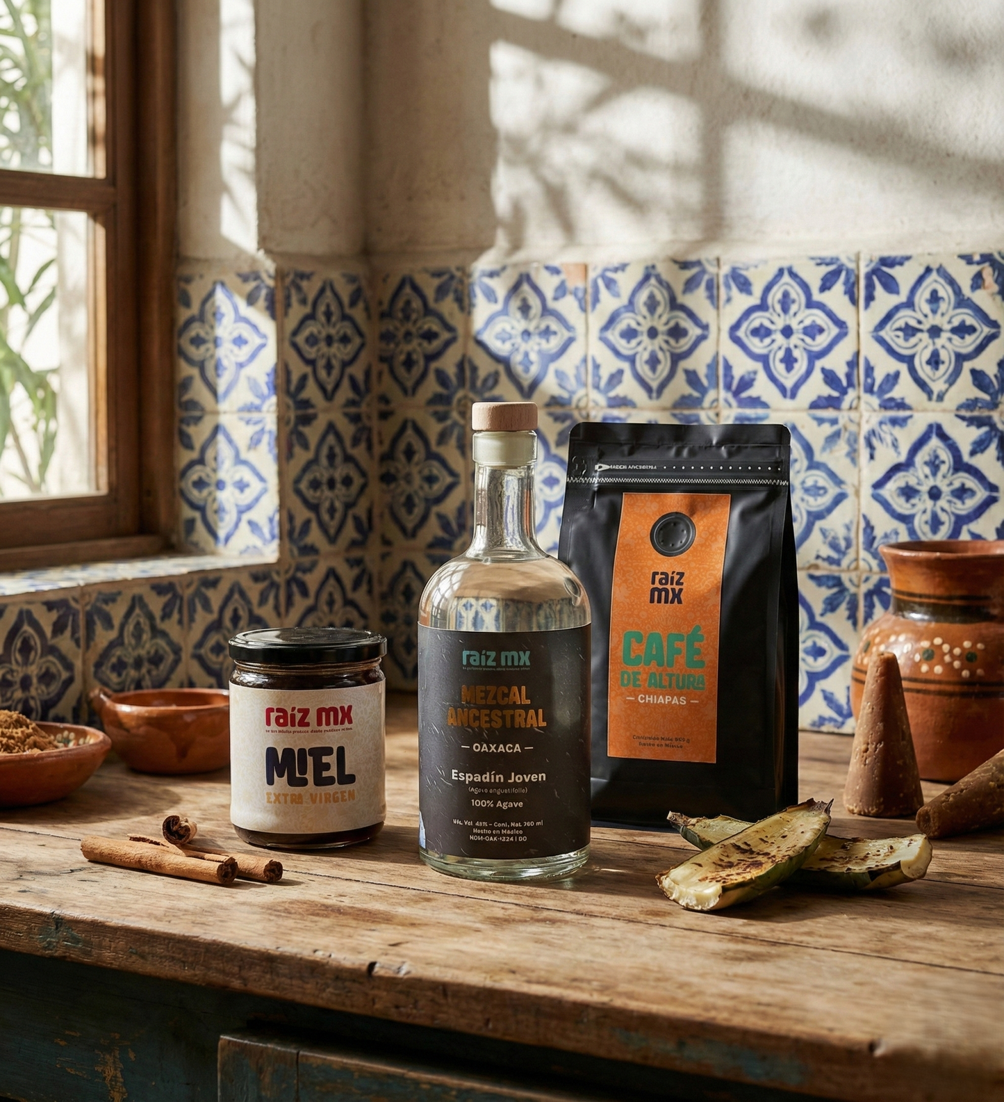 Colección Tierra y Espíritu: Mezcal, Café (Chiapas) y Miel - Envío Incluido