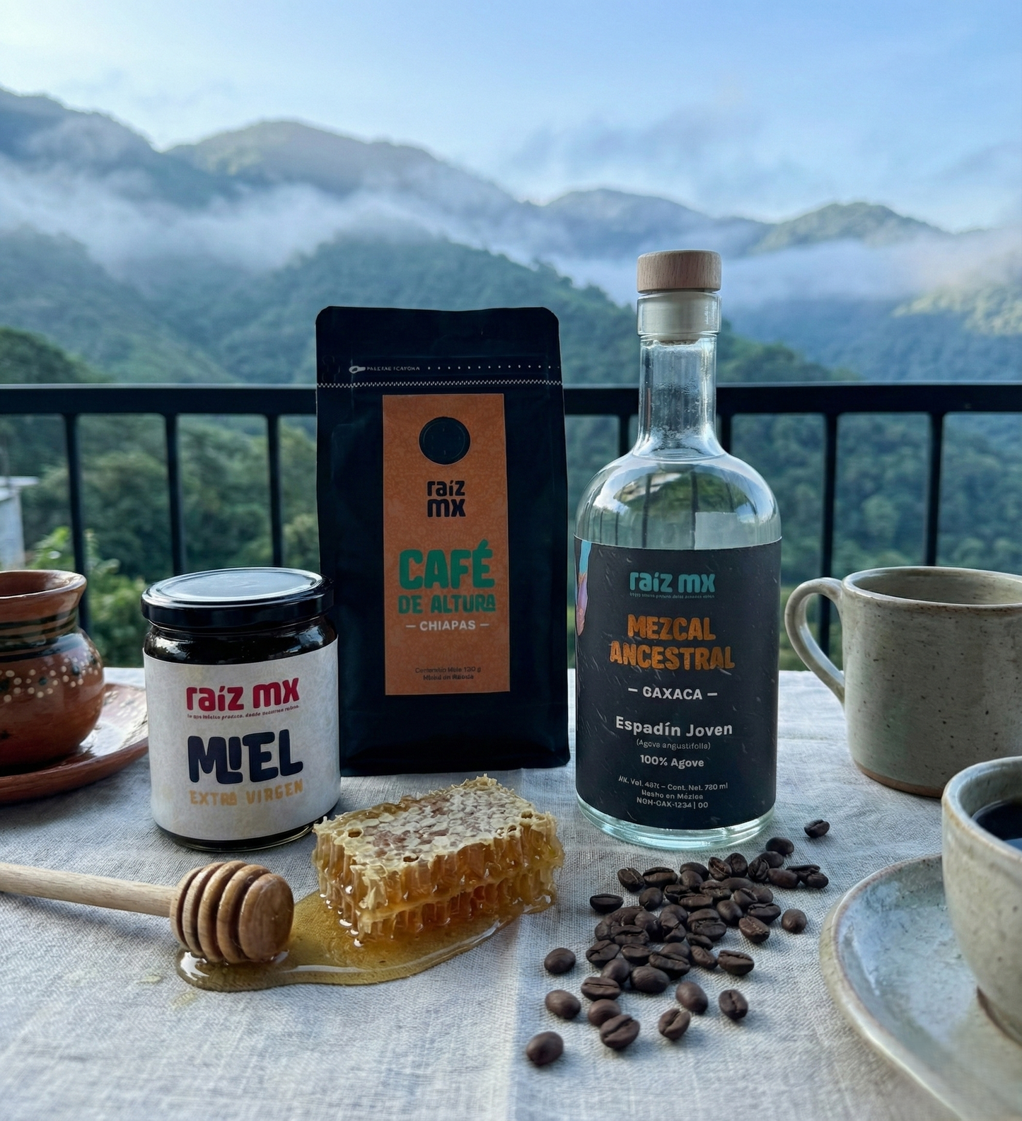 Colección Tierra y Espíritu: Mezcal, Café (Chiapas) y Miel - Envío Incluido