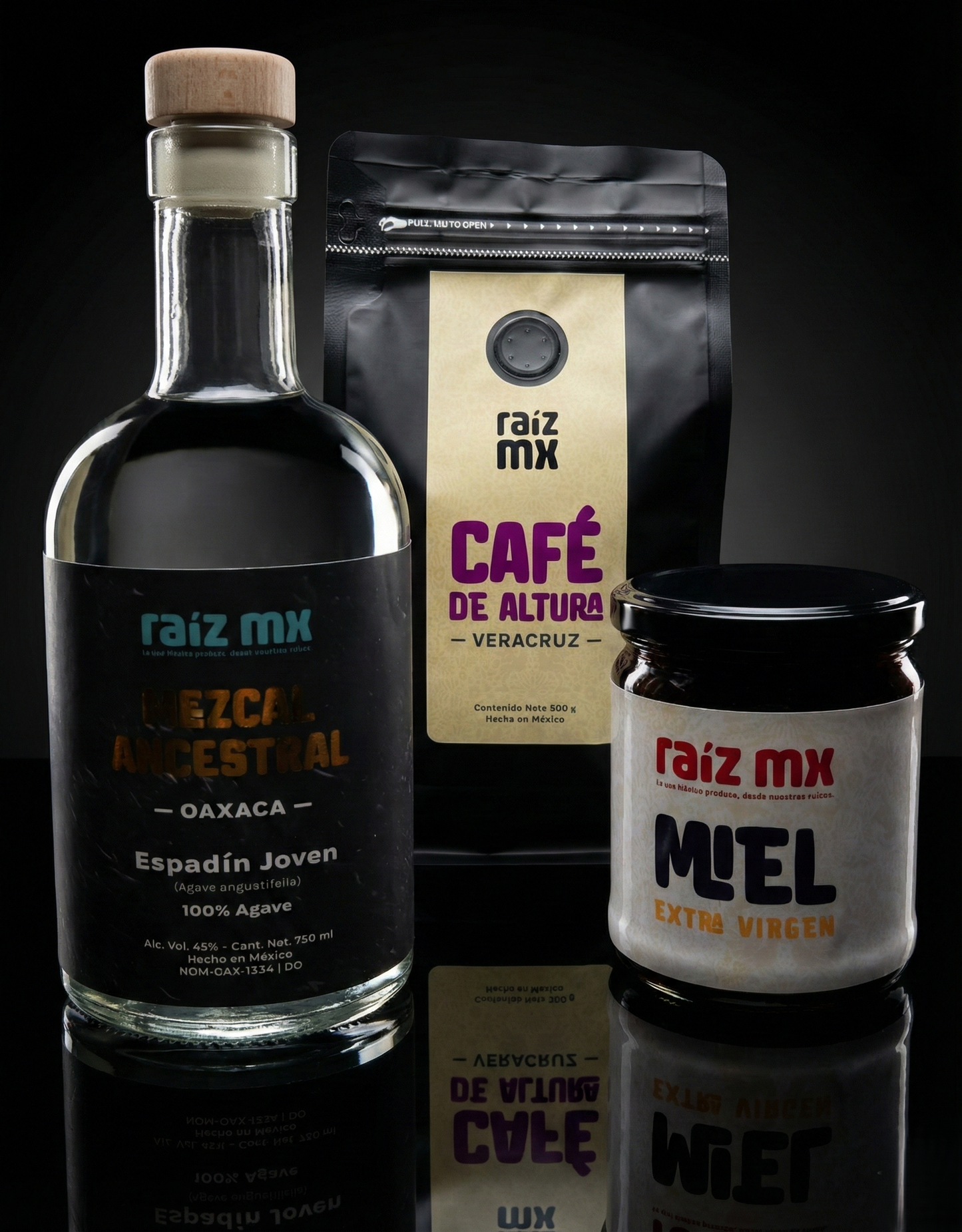 Colección Tierra y Espíritu: Mezcal, Café (Veracruz) y Miel - Envío Incluido