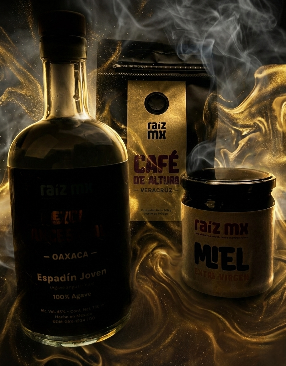 Colección Tierra y Espíritu: Mezcal, Café (Veracruz) y Miel - Envío Incluido