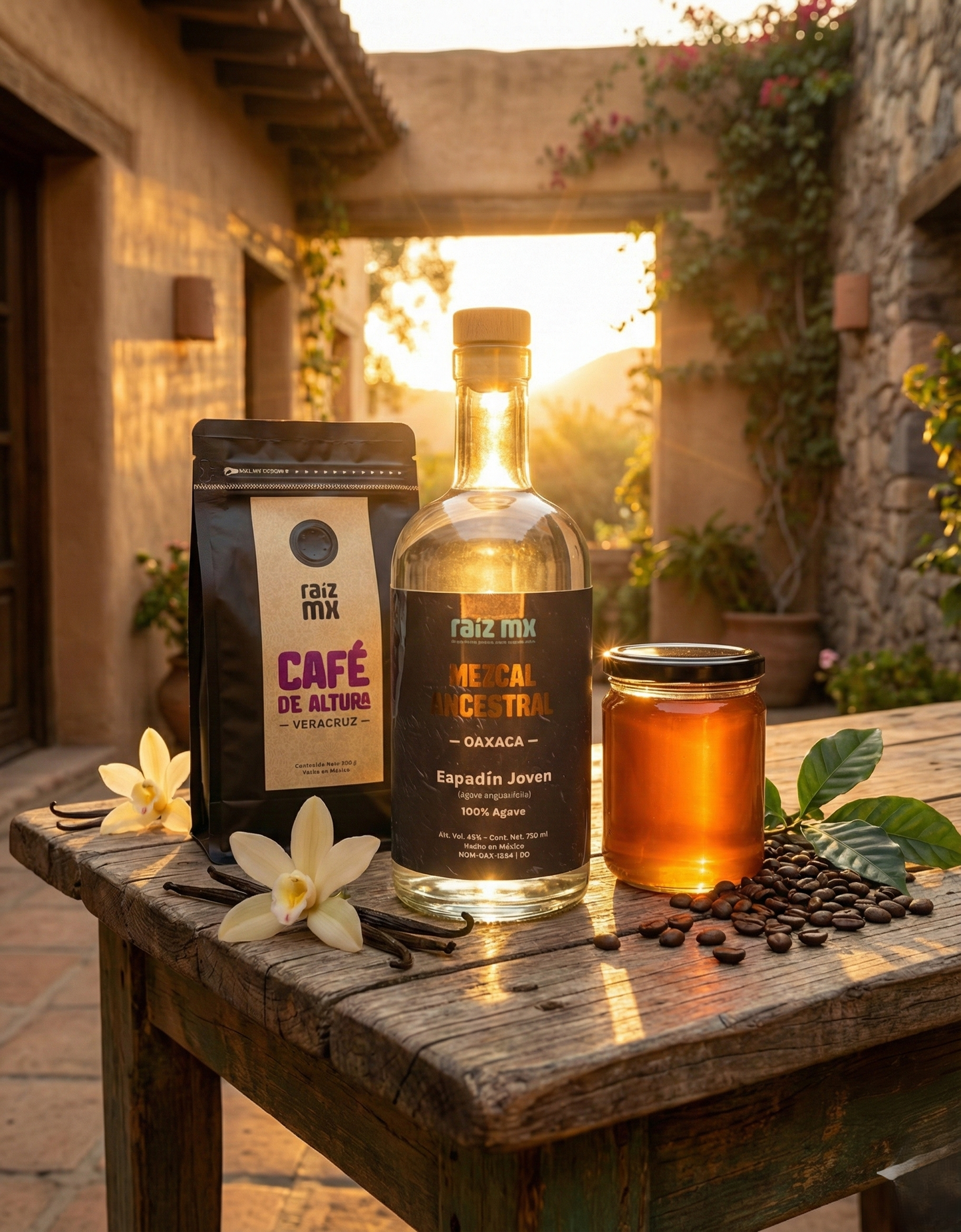 Colección Tierra y Espíritu: Mezcal, Café (Veracruz) y Miel - Envío Incluido