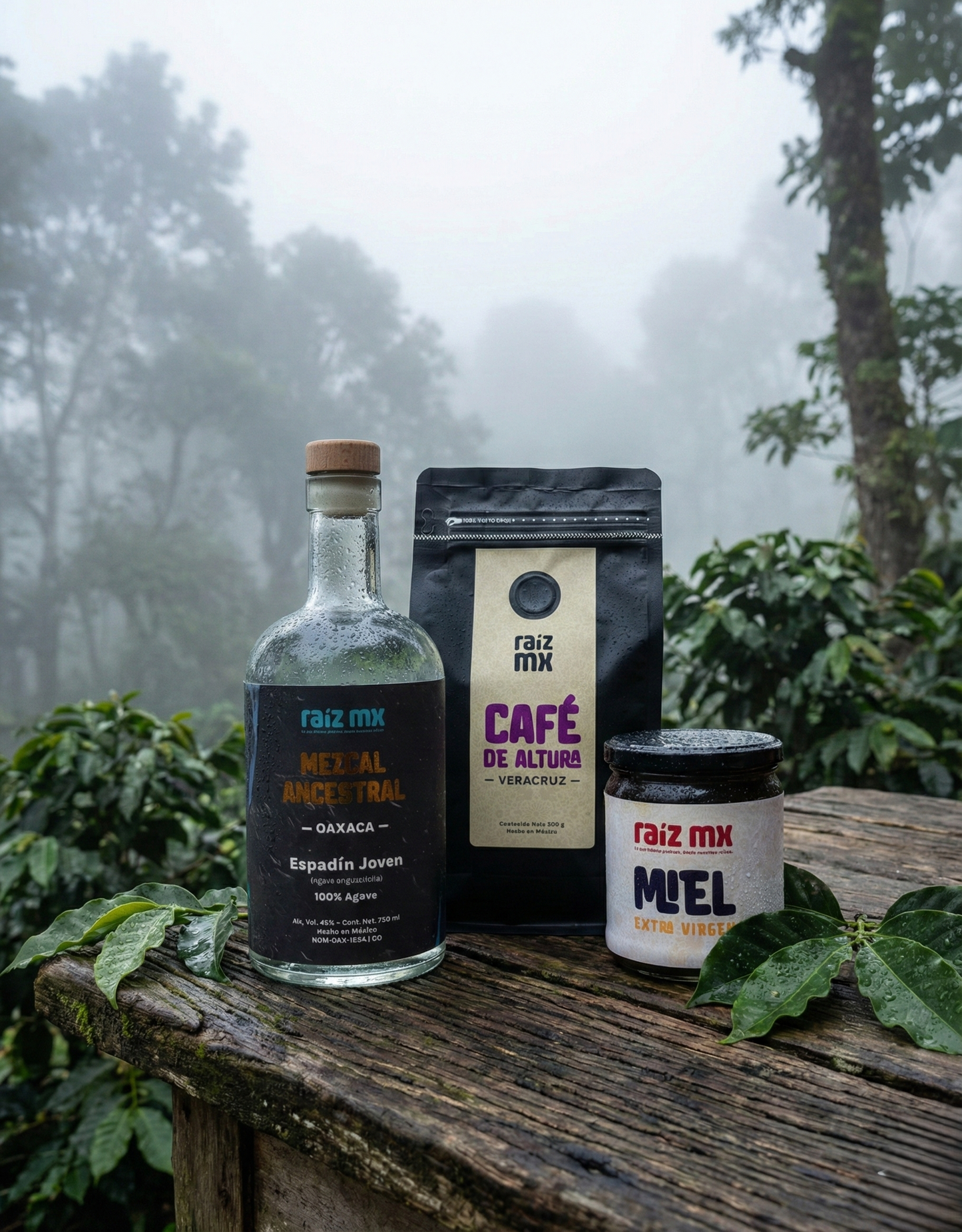 Colección Tierra y Espíritu: Mezcal, Café (Veracruz) y Miel - Envío Incluido