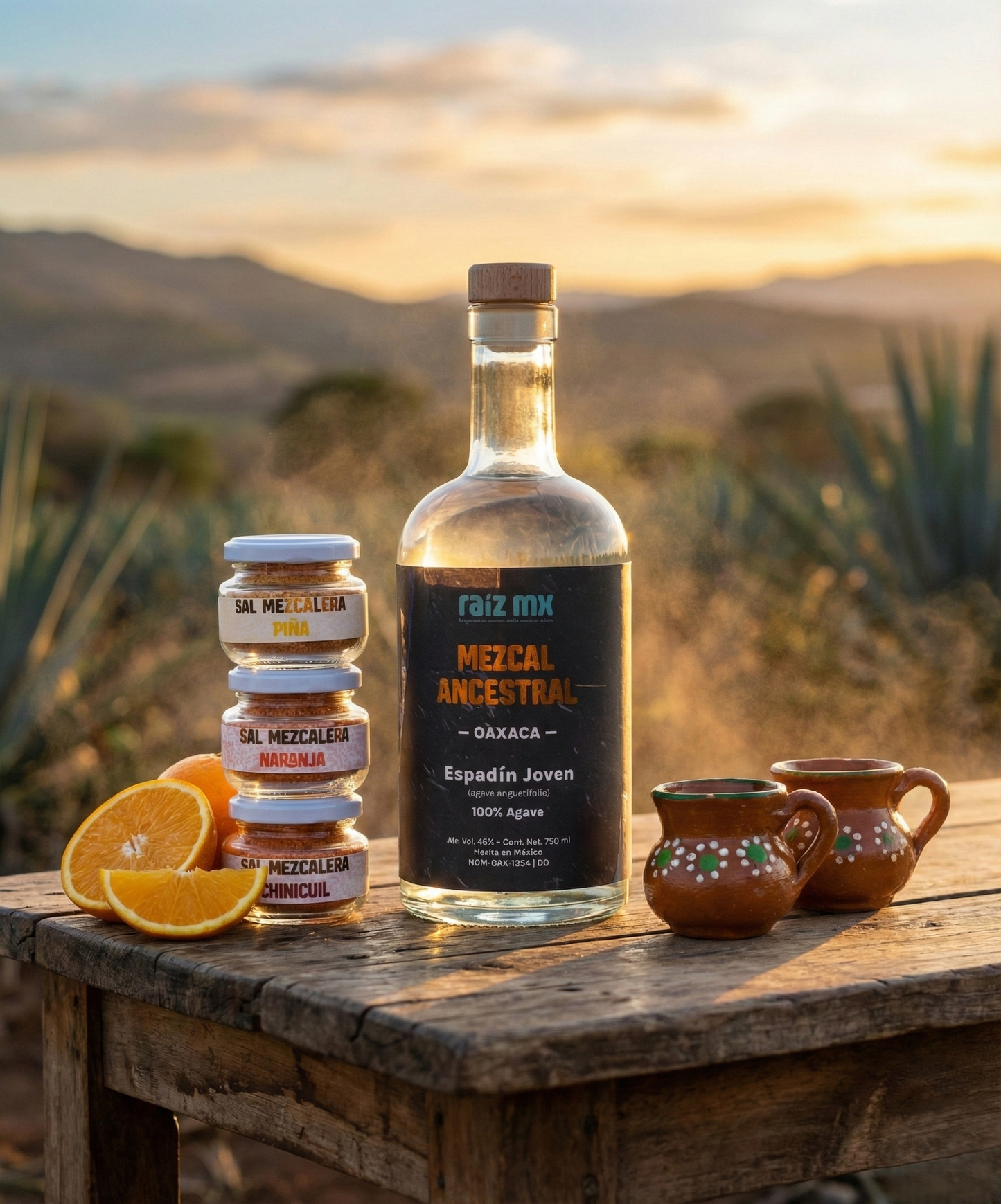 Ritual de Cata Oaxaqueño: Mezcal, Trilogía de Sales y Jarritos - Envío Incluido