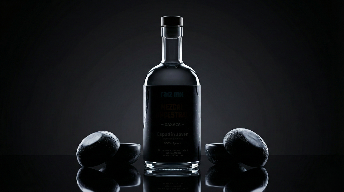 Ritual de Barro Artesanal: Mezcal Ancestral y 4 Jícaras Mezcaleras Decorados a Mano - Envío Incluido