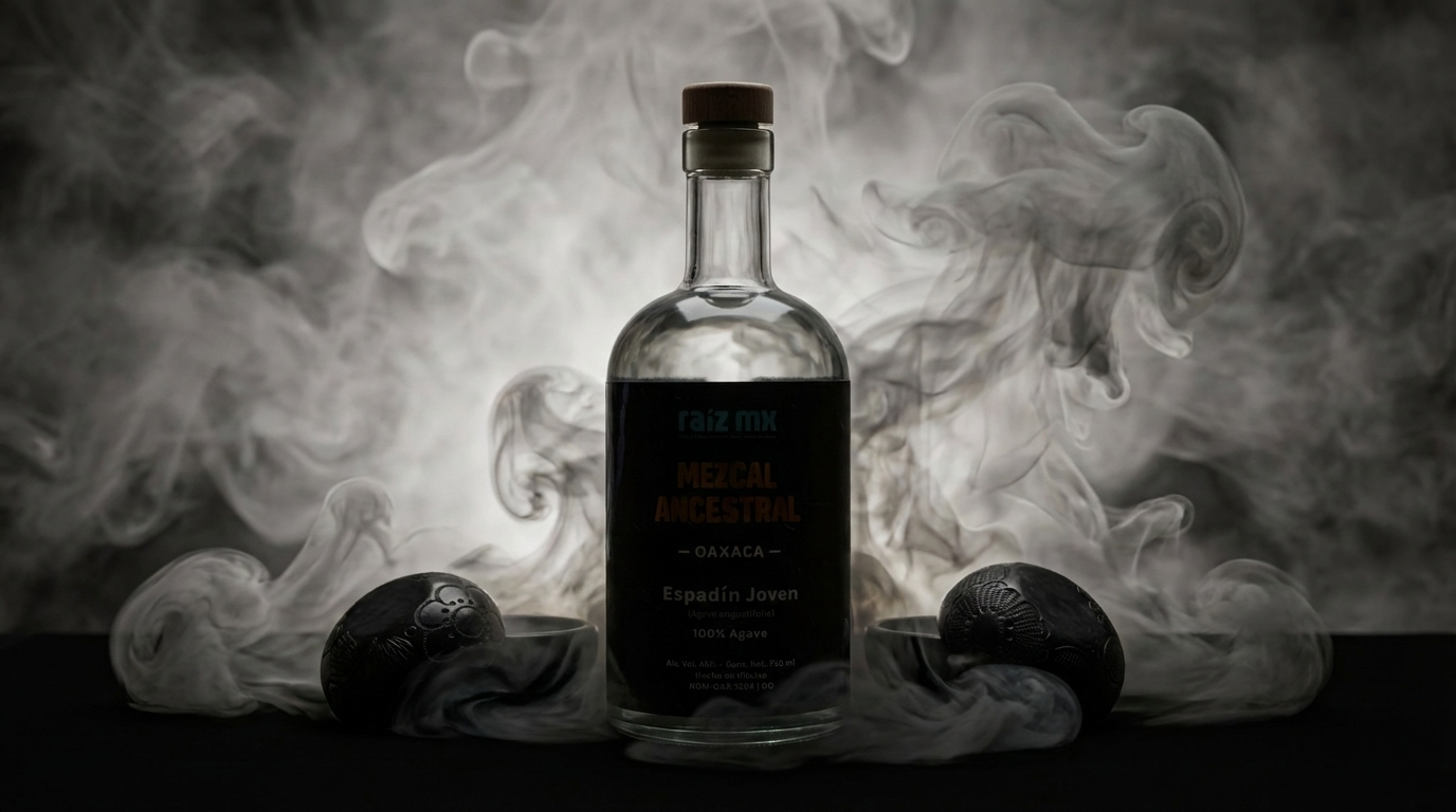 Ritual de Barro Artesanal: Mezcal Ancestral y 4 Jícaras Mezcaleras Decorados a Mano - Envío Incluido