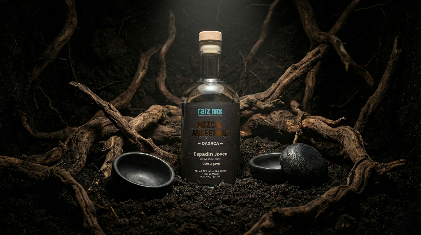 Ritual de Barro Artesanal: Mezcal Ancestral y 4 Jícaras Mezcaleras Decorados a Mano - Envío Incluido