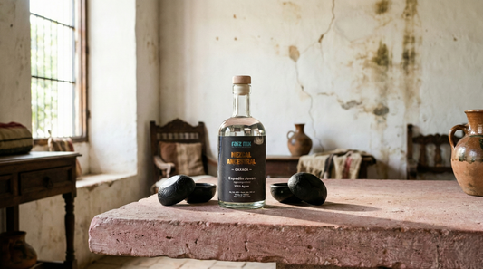 Ritual de Barro Artesanal: Mezcal Ancestral y 4 Jícaras Mezcaleras Decorados a Mano - Envío Incluido
