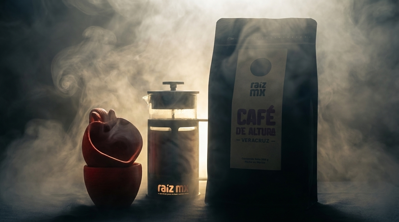 Ritual de Origen: Prensa Francesa, Café de Veracruz y Tazas de Barro Rojo
