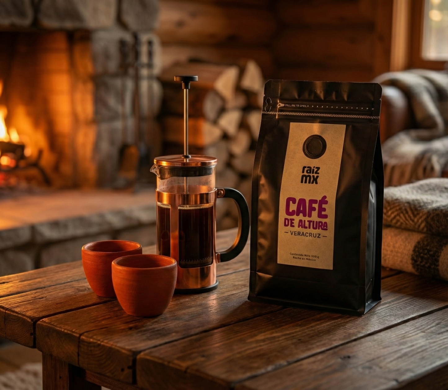Ritual de Origen: Prensa Francesa, Café de Veracruz y Tazas de Barro Rojo