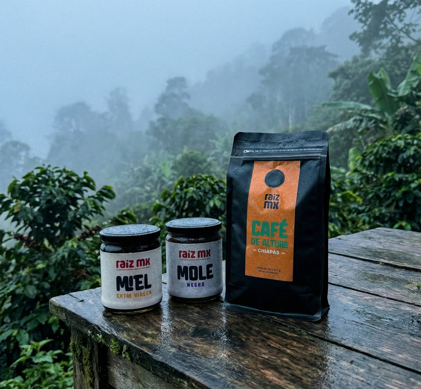 Trilogía de la Tierra: Café de Chiapas, Miel y Mole Artesanal