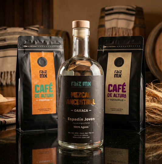 Ritual Ruta del Sur: Mezcal Ancestral, Café de Chiapas y Café de Veracruz (Envío Gratis)