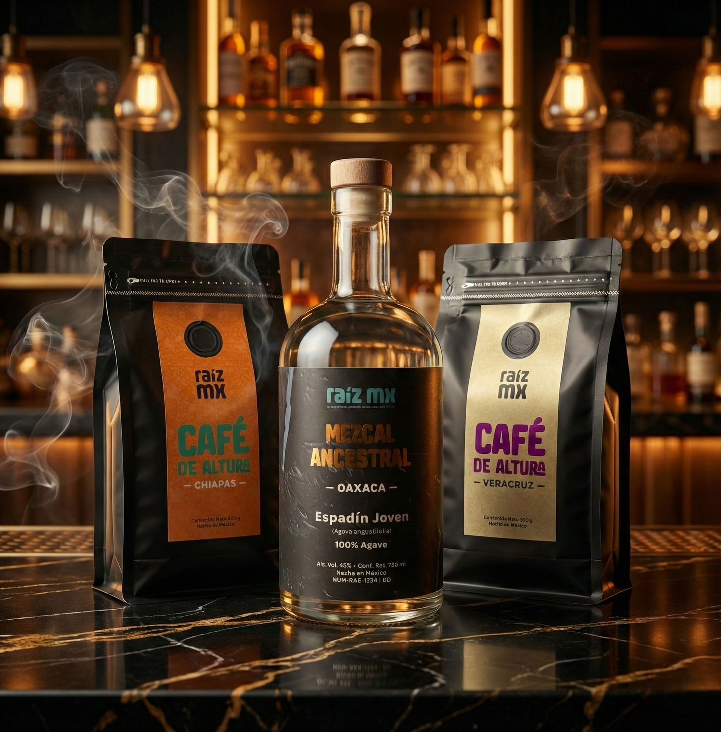Ritual Ruta del Sur: Mezcal Ancestral, Café de Chiapas y Café de Veracruz (Envío Gratis)