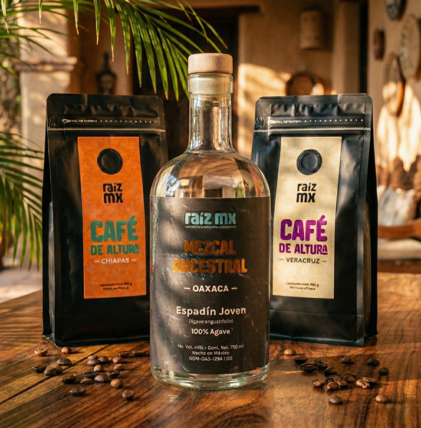 Ritual Ruta del Sur: Mezcal Ancestral, Café de Chiapas y Café de Veracruz (Envío Gratis)