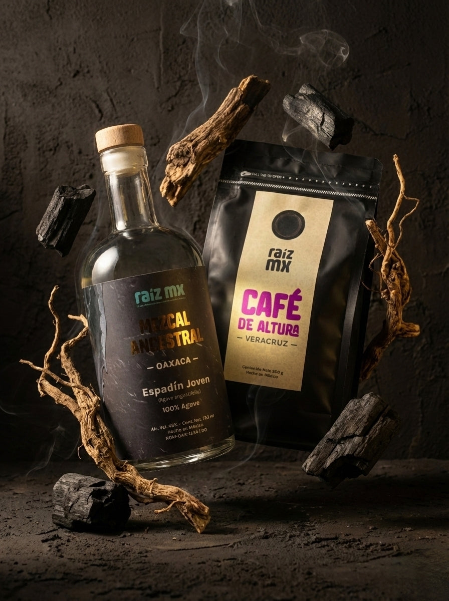 Ritual de Cumbres: Mezcal Ancestral y Café de Veracruz - Envío Incluido