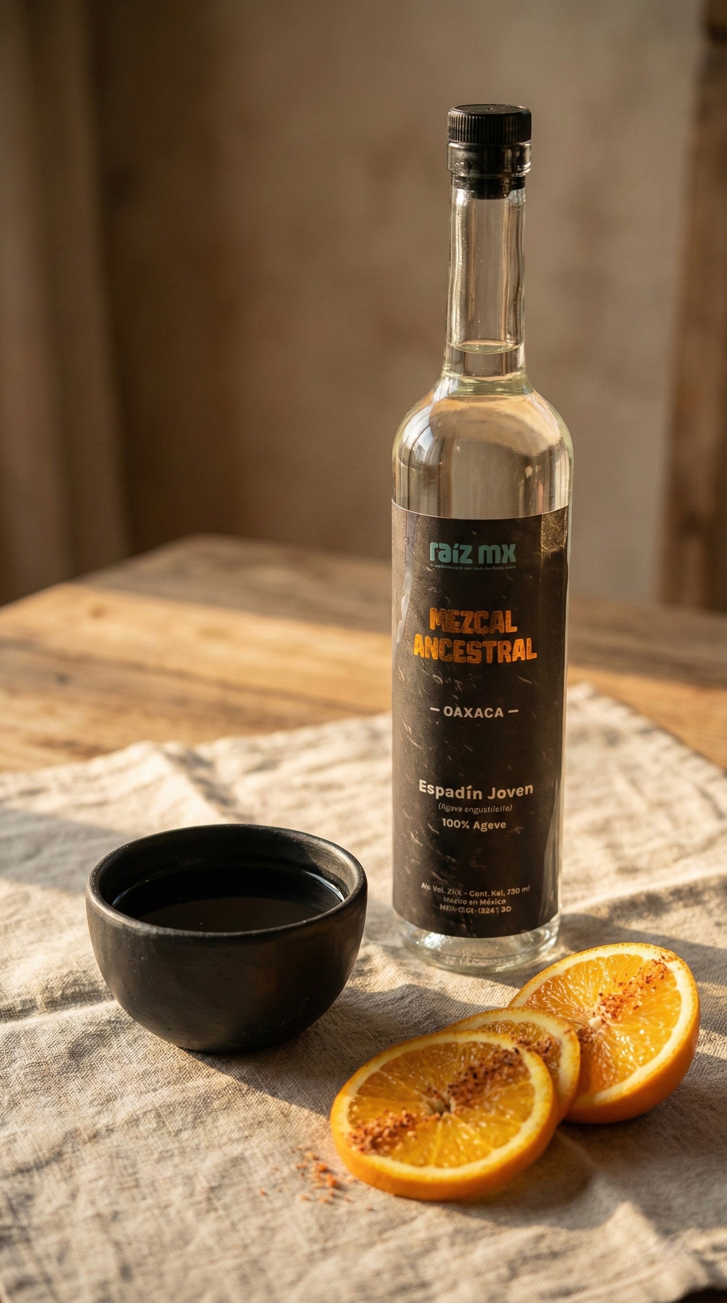 Mezcal Ancestral Espadín: Olla de Barro y Manos de los Valles Centrales - 750 ml