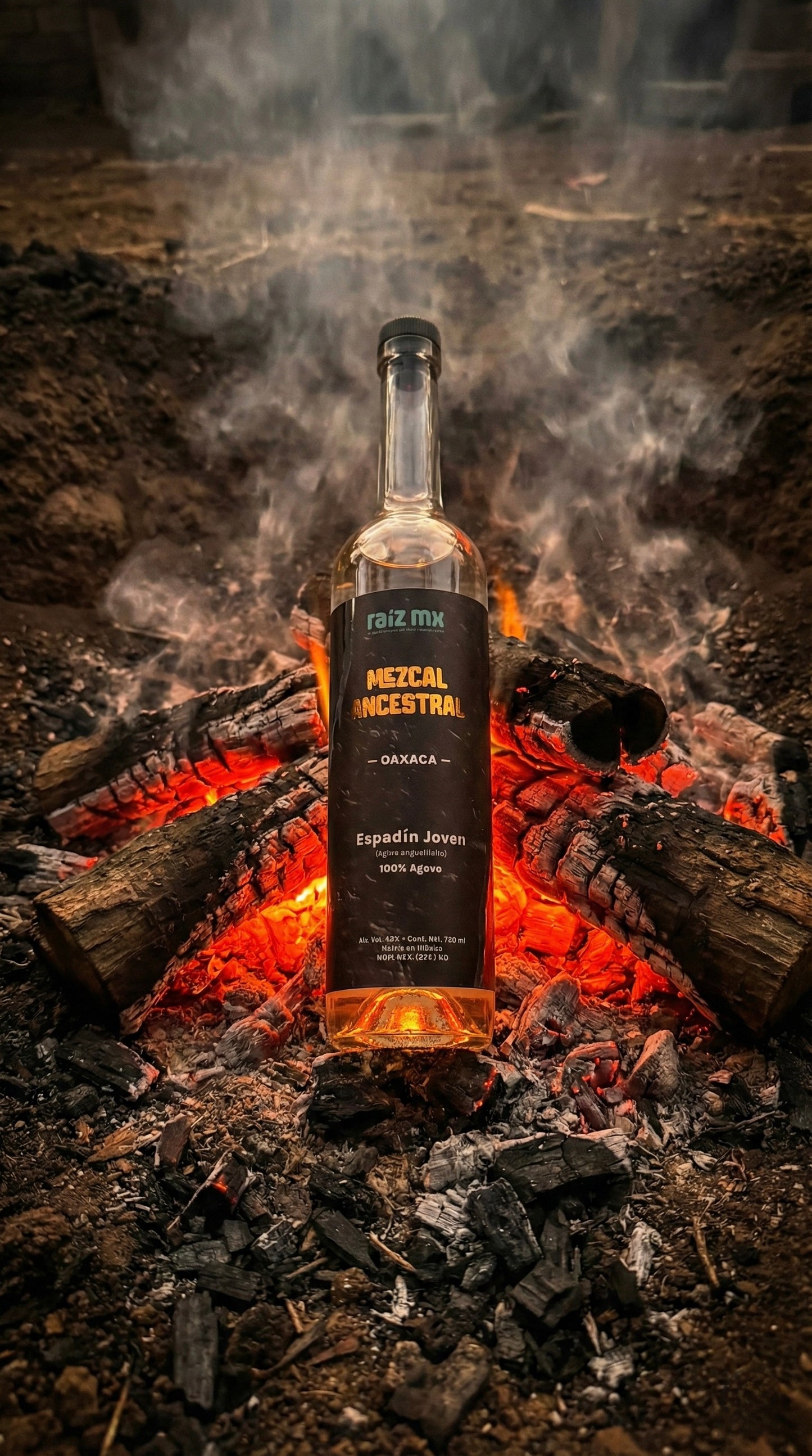 Mezcal Ancestral Espadín: Olla de Barro y Manos de los Valles Centrales - 750 ml