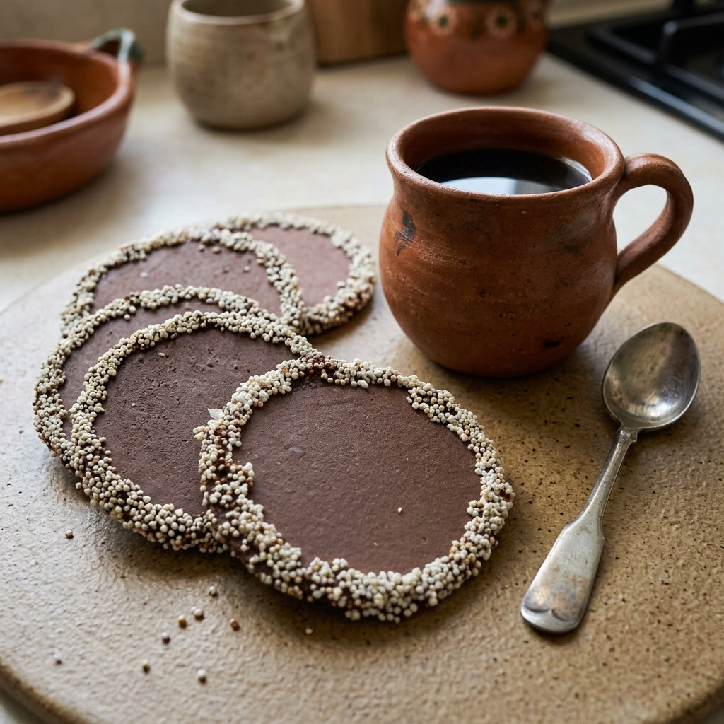 Lunitas de Amaranto con Chocolate — 5 Paquetes de 10 piezas