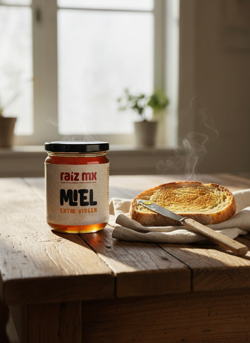 Miel Virgen Multifloral: Selva Maya y Comunidades Apícolas - 450 g