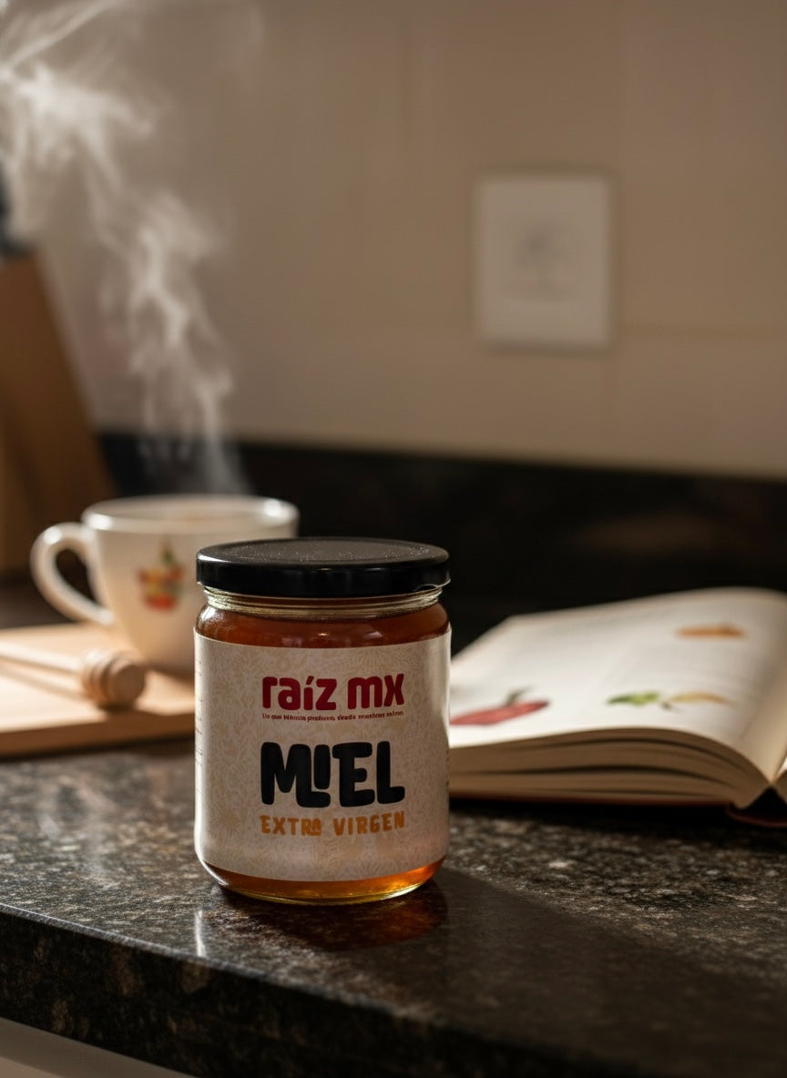 Miel Virgen Multifloral: Selva Maya y Comunidades Apícolas - 450 g