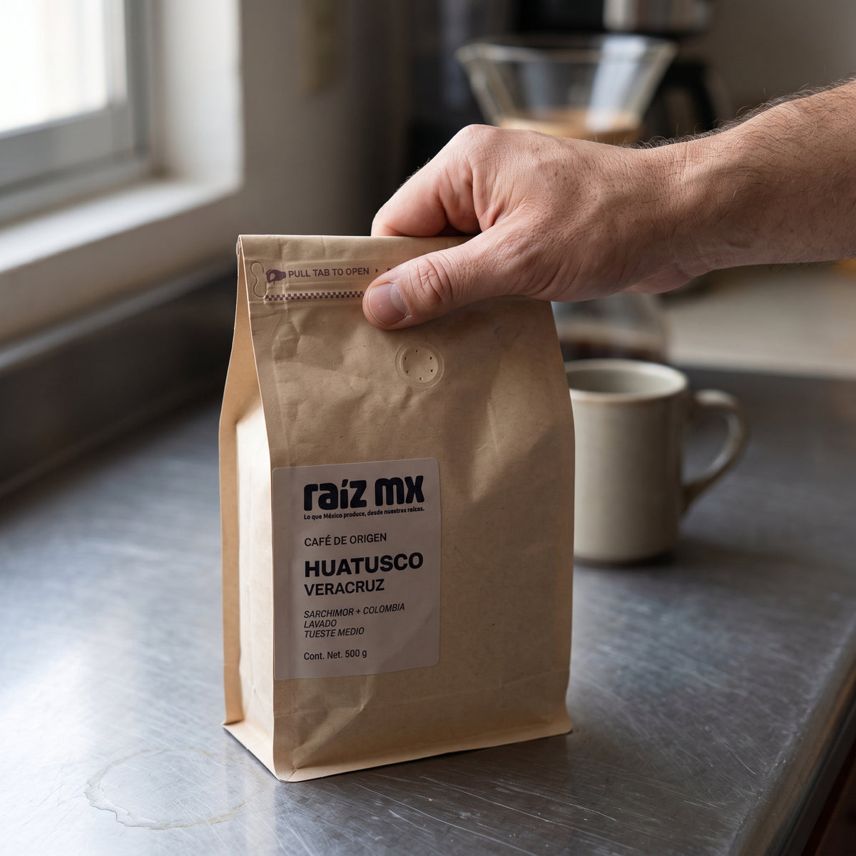 Café de origen Huatusco Veracruz 500 g de Raíz Mx